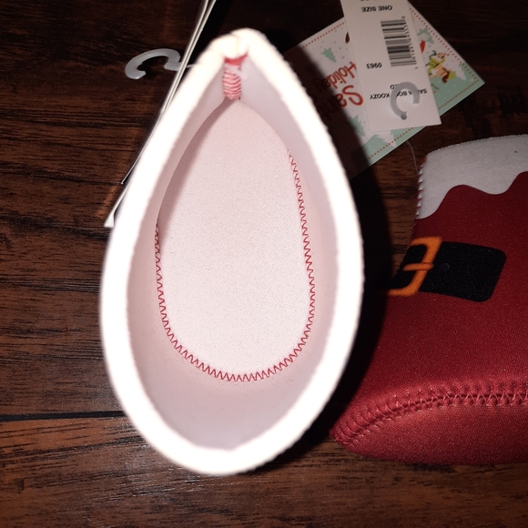 🎄Santa Boot Koozies Pair One Size Fits Pop Soda Bottles - Picture 4 of 4